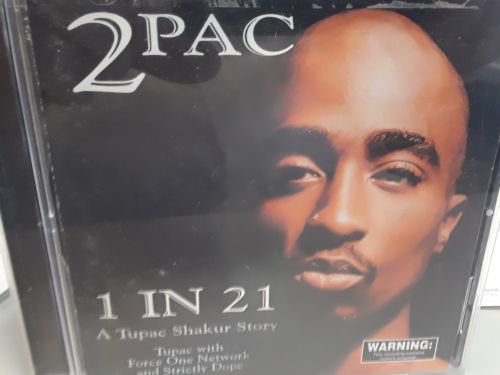 2pac 1 In 21 CD Album Tupac, Makaveli 1997 Vintage Gold Collectible Rare Disc