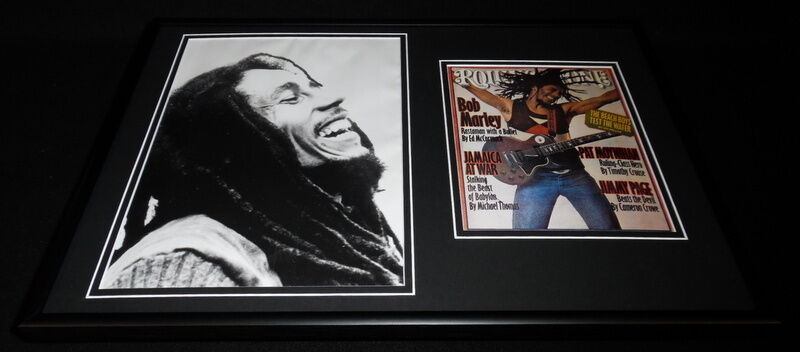 Bob Marley Framed 12x18 Rolling Stone Cover Display