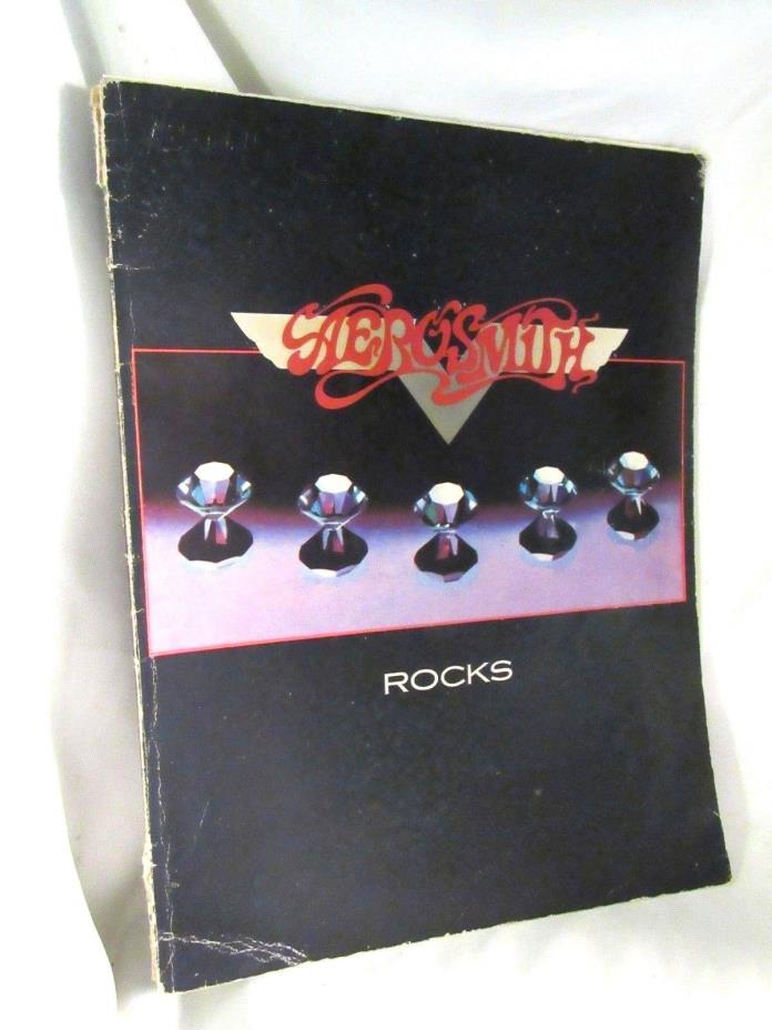 Aerosmith -Rocks [1976 Vintage Sheet Music Book,Piano-Vocal-Guitar)Photos-Lyrics