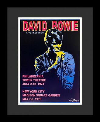 David Bowie Framed Concert Poster by Bob Masse
