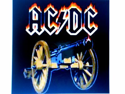 AC/DC FLAMING CANNON LOGO FLEECE THROW BLANKET 50