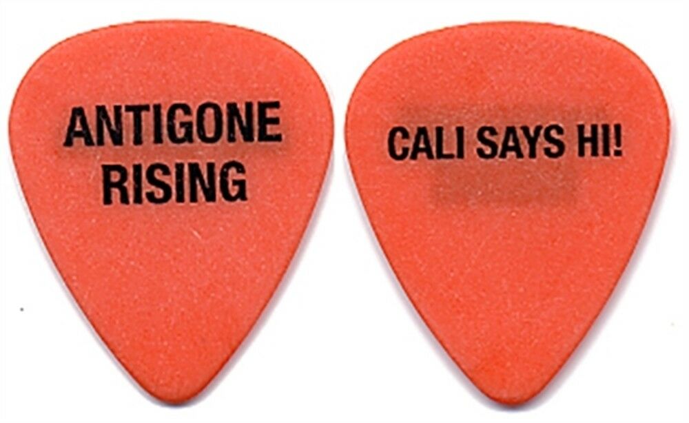 Antigone Rising authentic 2006 tour Cali Says Hi ! black on orange Guitar Pick