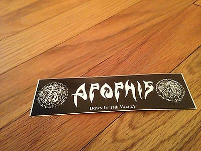APOPHIS Down In The Valley DEATH HEAVY METAL THRASH Sticker Decal Vintage Black