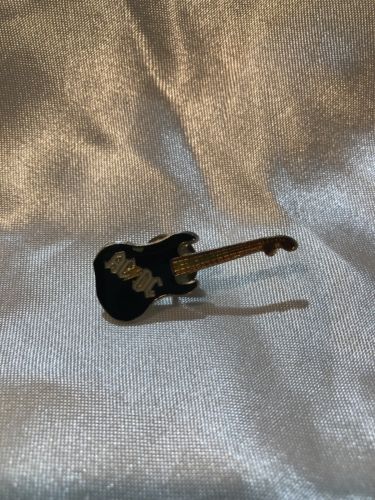 AC/DC 80s Mini Guitar Pin- Enamel On Metal