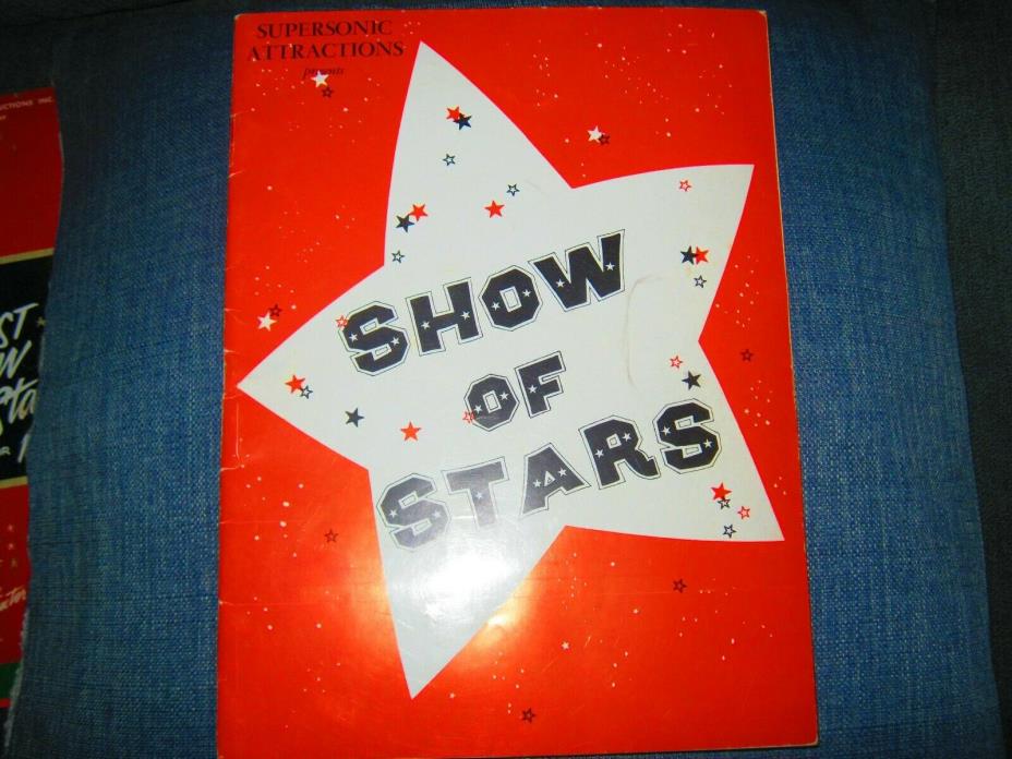 Show of Stars - 1963 or 1964 Program - Supersonic Attractions - Unmarked PB - VG