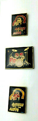 Adam Ant Vintage Pins from the 80's & Drum Set Pin
