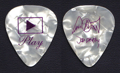Aerosmith Joe Perry Signature White/Purple Guitar Pick 2001 Just Push Play Tour
