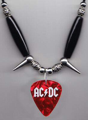 AC/DC Walmart Red Pearl Guitar Pick Necklace - 2008