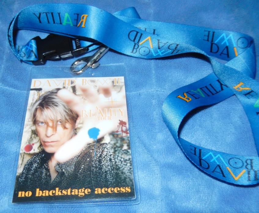 DAVID BOWIE - 2004 A REALITY TOUR LANYARD CONCERT SOUVENIR NEW