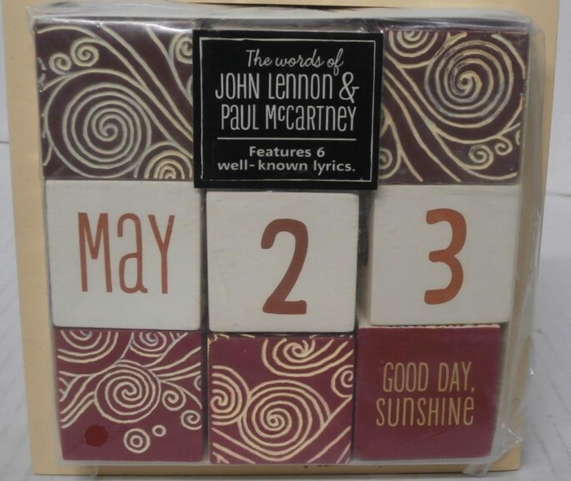 Hallmark Perpetual Calendar The Words of John Lennon & Paul McCartney - New s4c