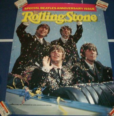 The Beatles Rolling Stone Cover Poster 1984 Original Vintage Eighties Poster