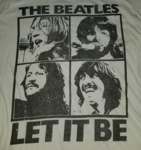 The Beatles let it be T-shirt large for men original 27×19