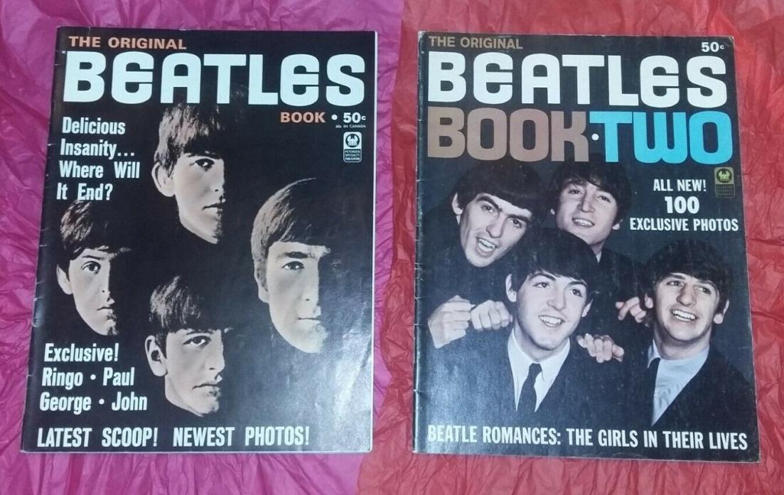 The Beatles - THE ORIGINAL BEATLES BOOK ONE and TWO  - 1964 Mags VG+