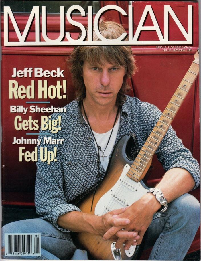 Musican Magazine September 1989 Jeff Beck Billy Sheehan Johnny Marr Loudon