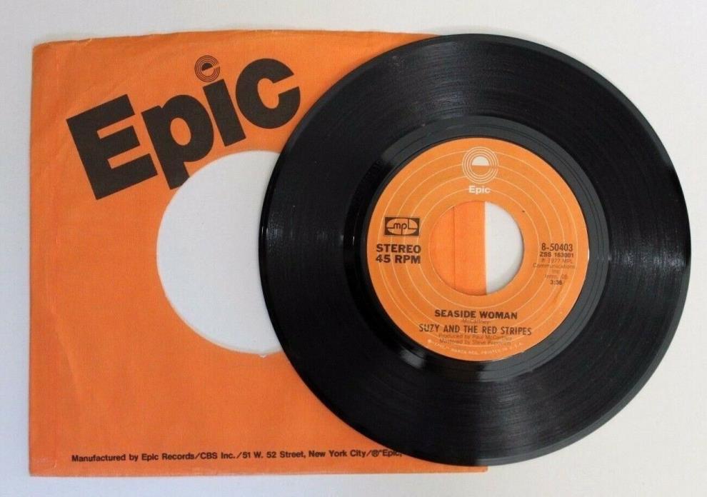 Paul and Linda McCartney - SEASIDE WOMAN - 45 RPM Record - Epic