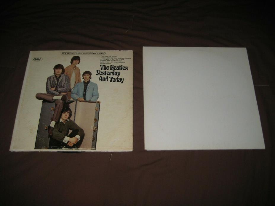Beatles White Album & Yesterday and Today original 1966 paste on cover