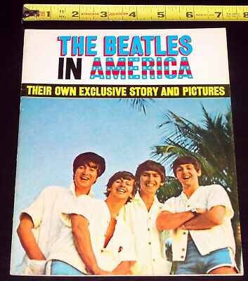 THE BEATLES IN AMERICA Softcover Story Picture Photo Book 1964 Robert Freeman