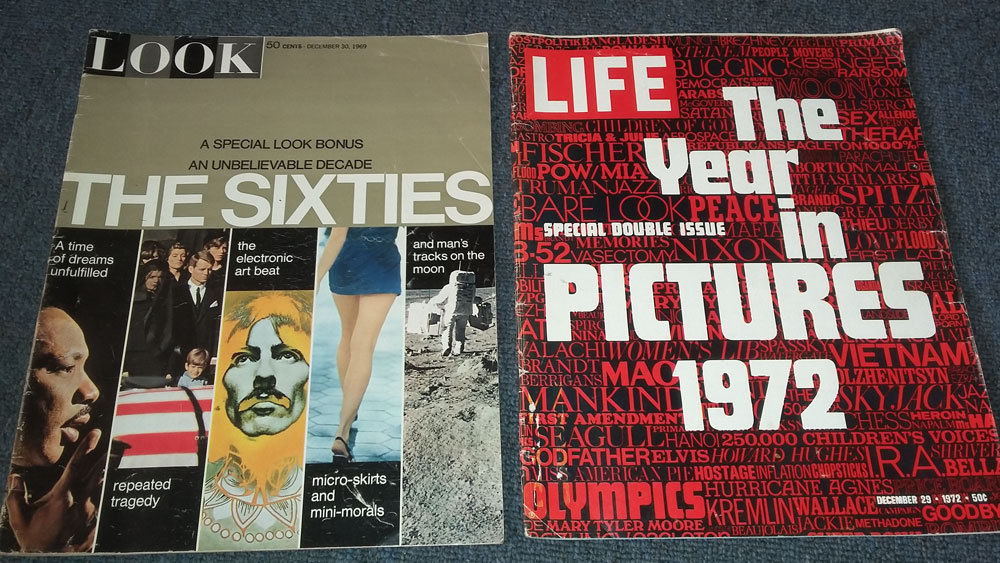 3 Vintage LIFE & LOOK magazines* The 60s. 1972, Election 1972 ?? FREE Shipping