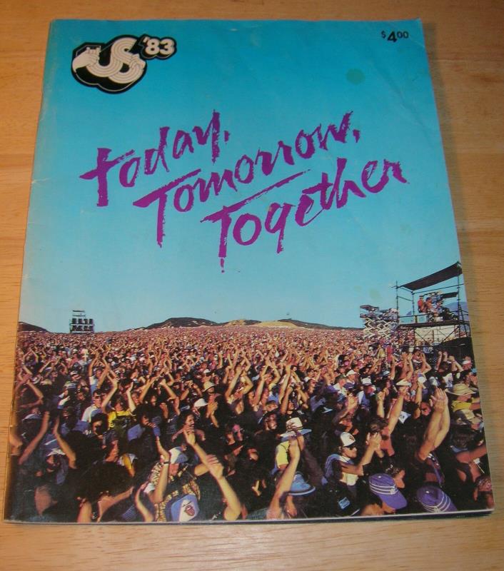 1983 US FESTIVAL PROGRAM DAVID BOWIE / U2 / STEVIE NICKS / OZZIE / VAN HALEN