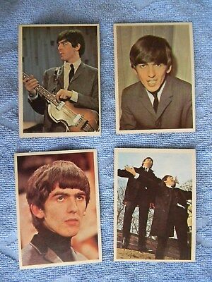 17 DIFFERENT - ORIGINAL TOPPS BEATLES COLOR TRADING CARDS EX+