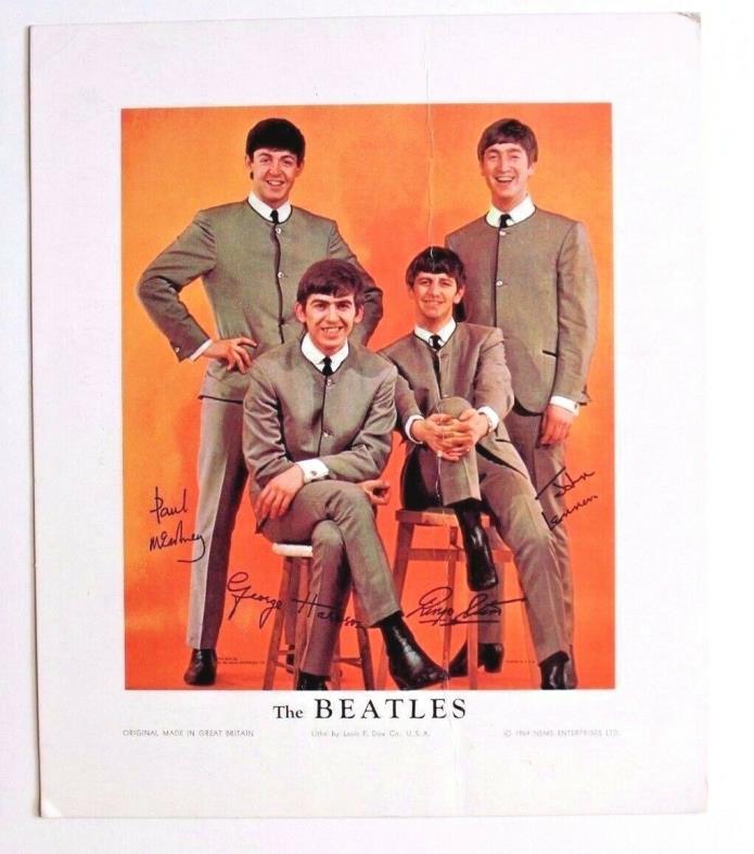The Beatles - VINTAGE PORTRAIT PHOTO - 9x12 1964 Louis F. Dow / NEMS Enterprises