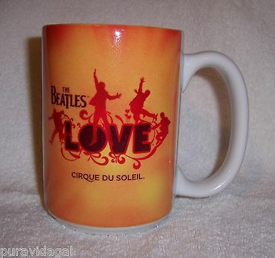 The Beatles LOVE Cirque Du Soleil Souvenir COFFEE MUG / Cup ~ Mint