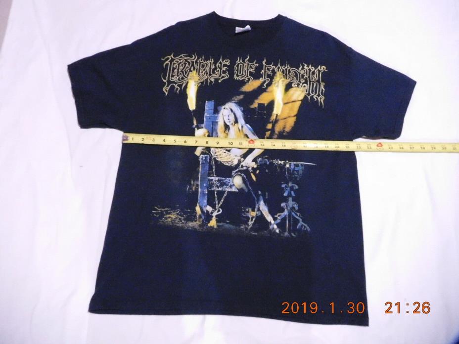 Vintage 1997 Cradle of Filth Psychopathia Sexualis dead girls t shirt Sz XL