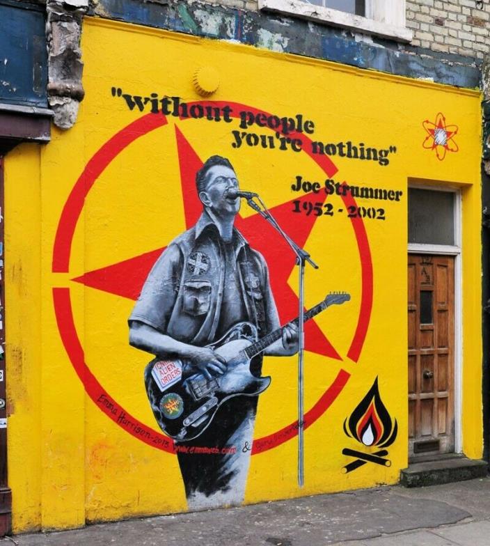 Joe Strummer The Clash 1952 - 2002  Wall Mural     FRIDGE Magnet 2.5
