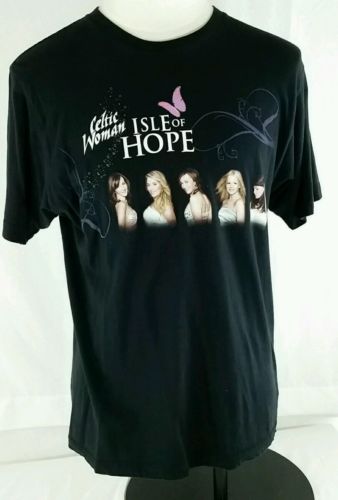 Black Celtic Women Isle of Hope concert t-shirt L Large mens ladies T Shirt