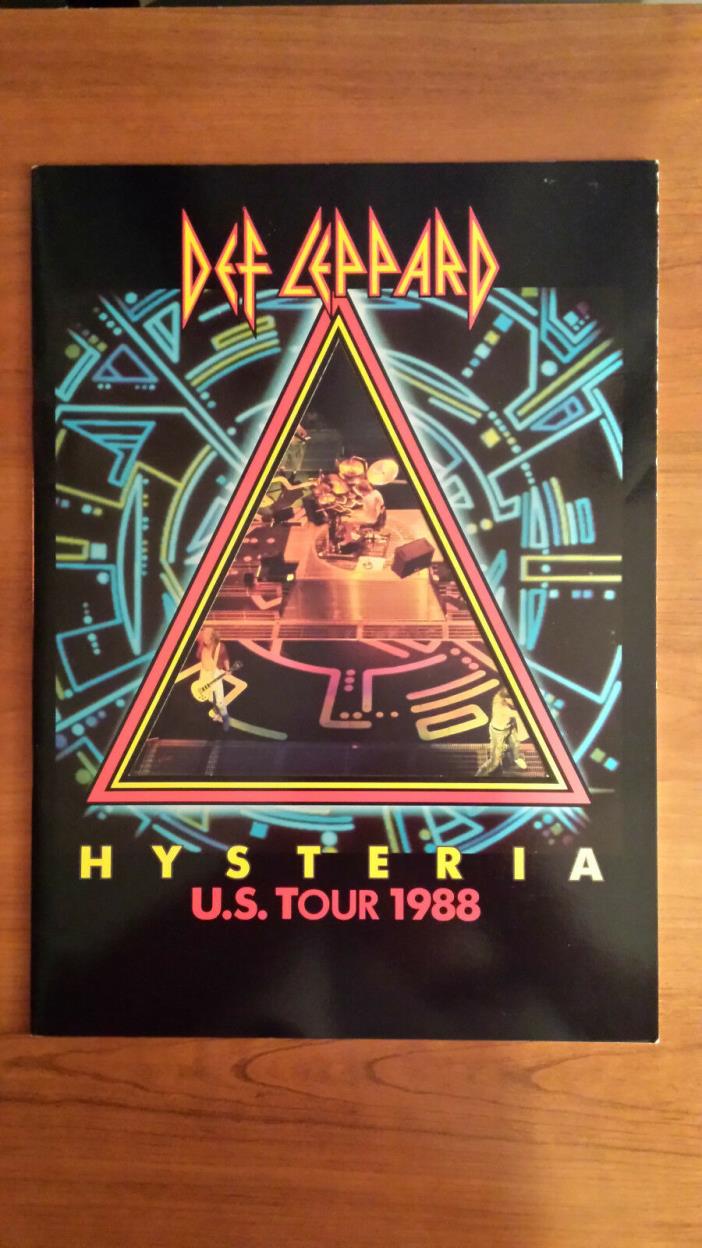 Def Leppard 1988 Hysteria U.S. Tour Concert Program Book