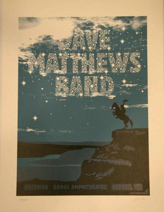 Dave Matthews Band Gorge Amphitheatre George, WA 8/29/2008 Event Poster