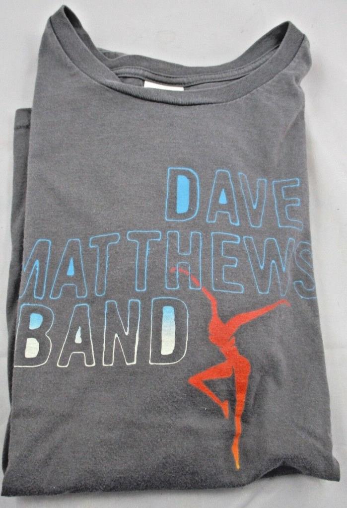 DAVE MATTHEWS BAND 2008 Summer Tour T-Shirt Size Large Anvil Organic GRAY