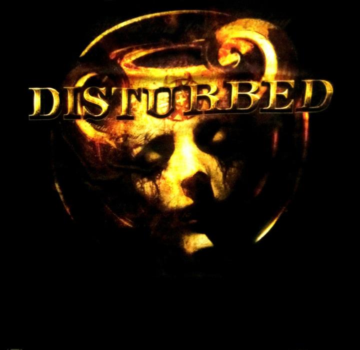 DISTURBED cd lgo HORN MASK Official Babydoll SHIRT MED New oop