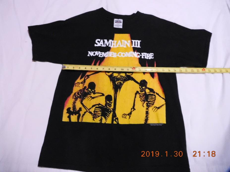 Vintage 1999 Samhain III Glenn Danzig Misfits November Coming Fire T Shirt Sz Lg