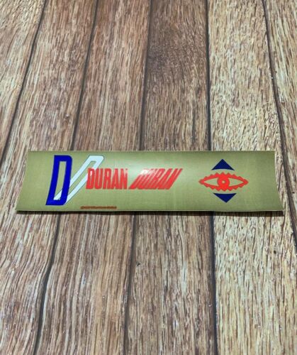 Vintage 1983 Duran Duran Band Gold Bumper Sticker John Taylor 80s Rock NOS New