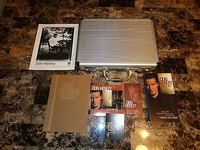 Don Henley Rare Promo Steel Briefcase The Inside Job Box Set Cd Book Pass Photo