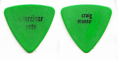 Everclear Craig Montoya Concert-Used Green Bass Guitar Pick - 1999 Tour