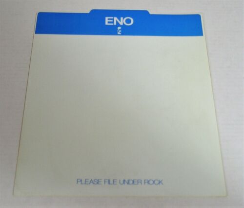 Brian Eno-ORIGINAL 1974 LP Bin Divider Card-RARE!