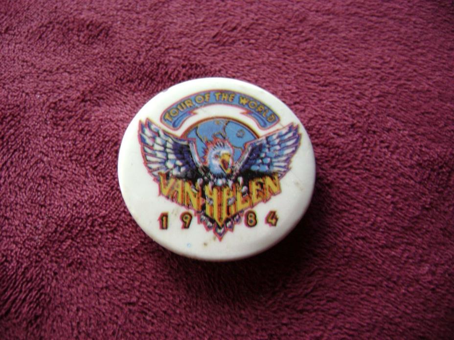 Vintage Van Halen heavy metal band pin / Good condition