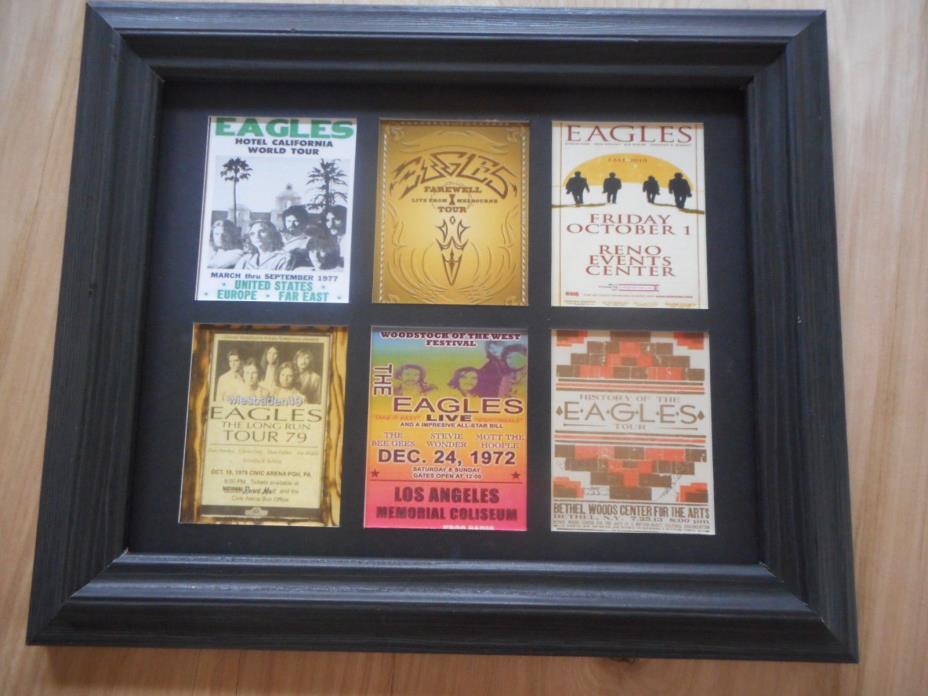 THE EAGLES - 6 MINIATURE POSTERS IN A FRAME