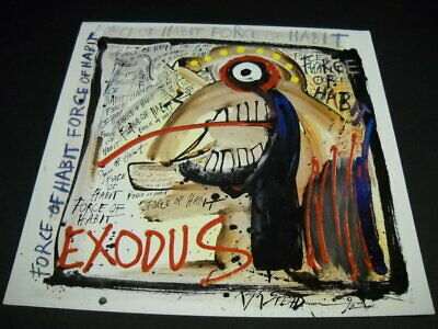 EXODUS two-sided 1992 PROMO DECORATOR FLAT from FORCE OF HABIT mint condition
