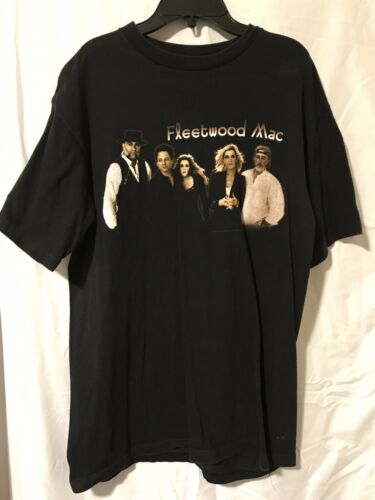 FLEETWOOD MAC '1997 Tour' 2-SIDED BLACK T-SHIRT - SIZE L - VINTAGE