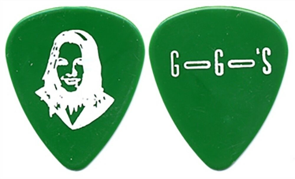Go Go's Charlotte Caffey authentic 1999 Reunion Tour white on green Guitar Pick