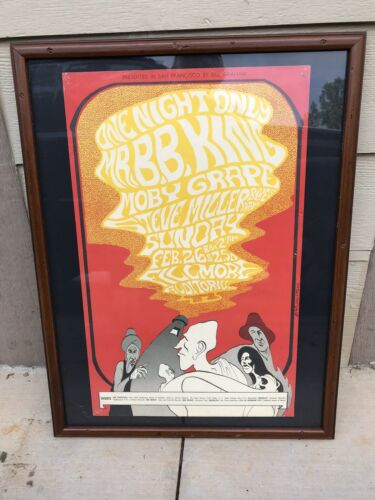 B.B. King Steve Miller Concert Poster Original