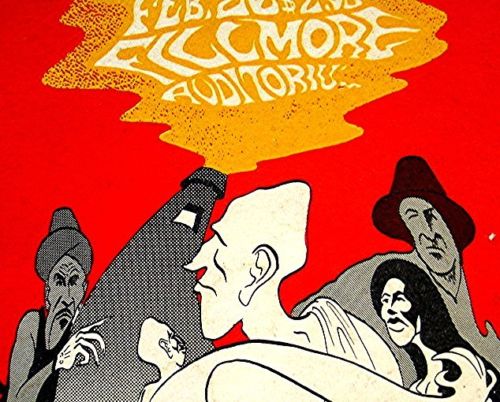 1967 Fillmore Adv Postcard -- B.B. King - Moby Grape - Steve Miller Blued Band