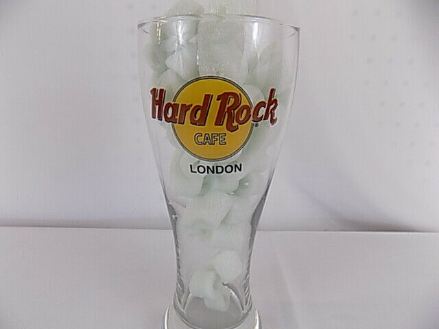 Hard Rock Cafe Collectible 8.5” Pilsner Beer Glass London