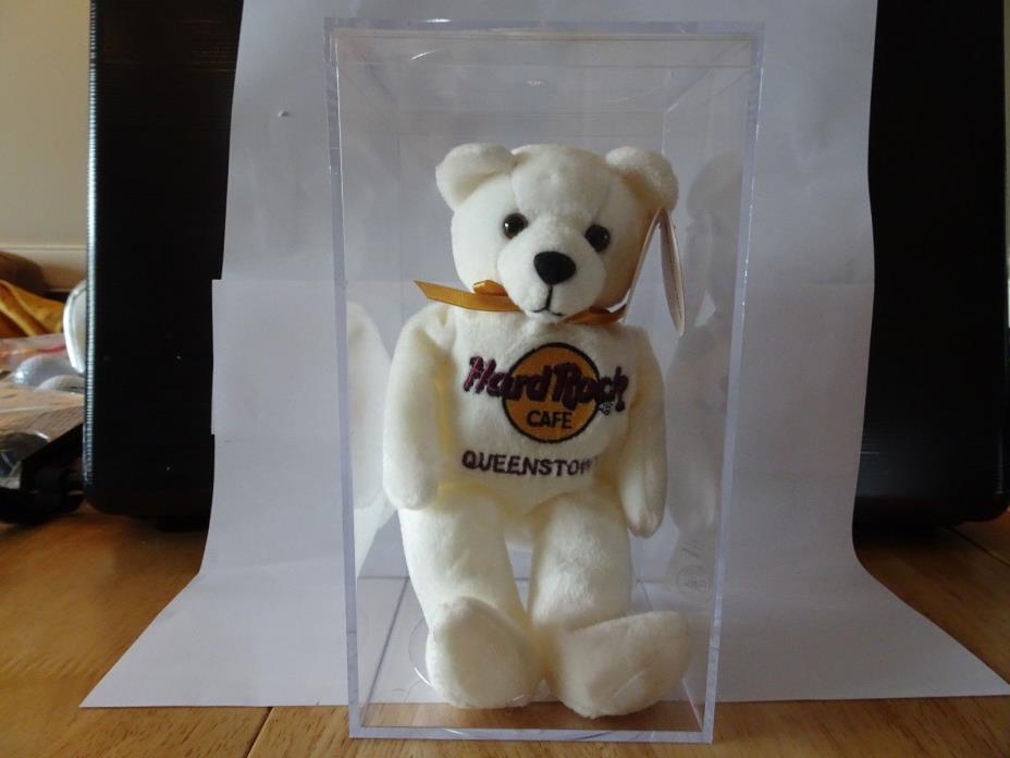 Hard Rock Cafe Herrington Beanie Teddy Bear Queenstown CLOSED VERY RARE NEW/Box