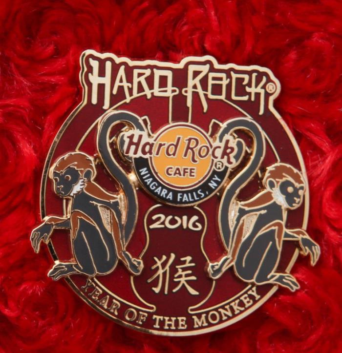 Hard Rock Cafe Pin Niagara Falls YEAR OF THE MONKEY New York china symbol lapel