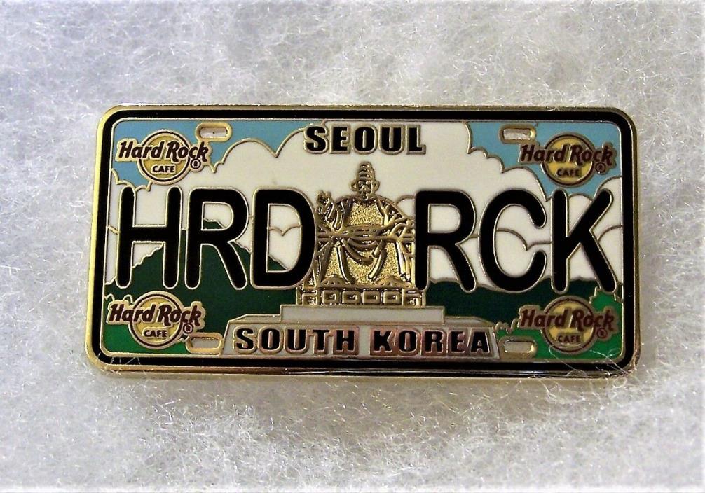 HARD ROCK CAFE SEOUL SOUTH KOREA LICENSE PLATE SERIES PIN # 86025