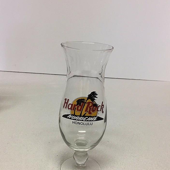 Hard Rock Cafe Hurricane Bar Glass Honolulu
